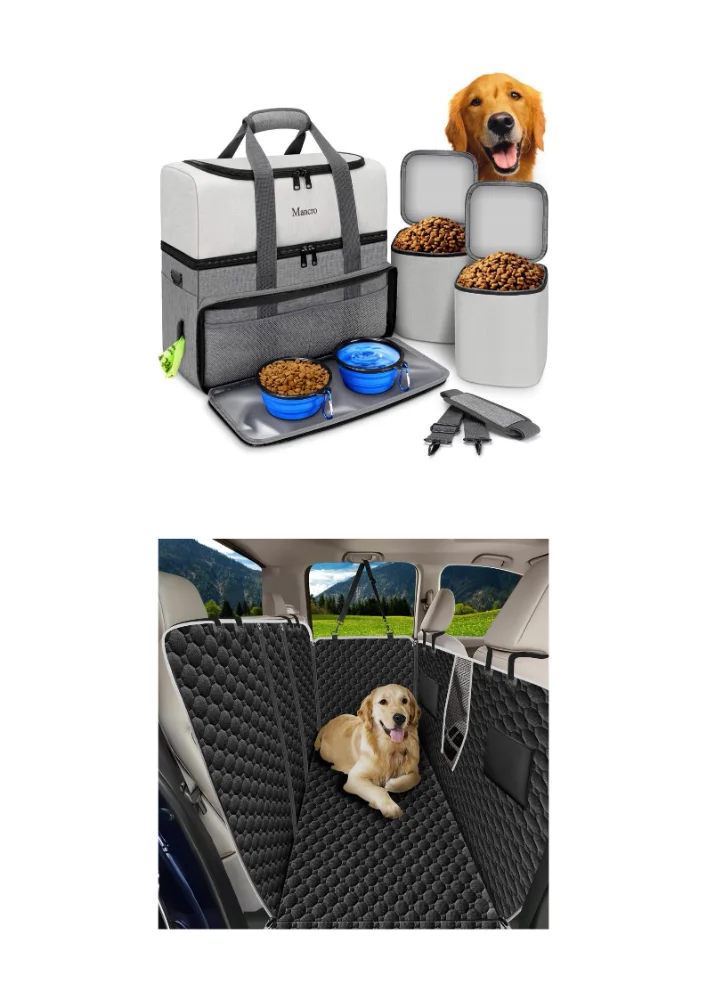 Mancro Dog Travel Bag with a Truck Hammock